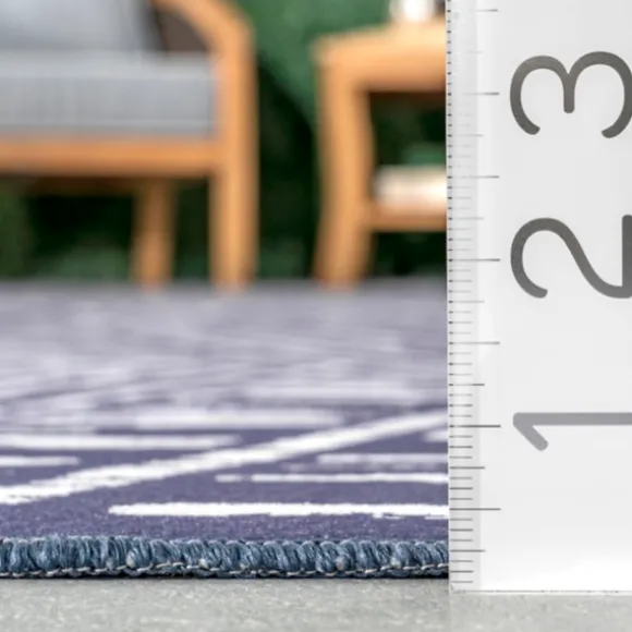 Kirkland's Home Outdoor Rugs-Chevron Indoor/Outdoor Area Rug, 6X9