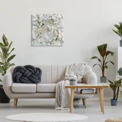 Kirkland's Home Canvas Art-Chickadee Birds On Branch Canvas Art Print, 24X24