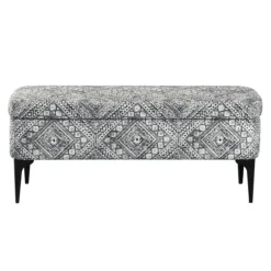 Kirkland's Home Benches & Ottomans-Chinle Velvet Storage Bench