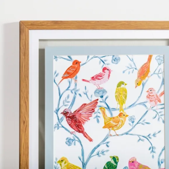 Kirkland's Home Framed Art-Chinoiserie Birds Framed Art Print
