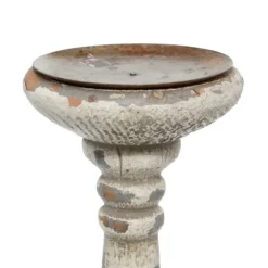 Kirkland's Home Candle Holders-Chipped Wood Pillar Candle Holders, Set Of 2