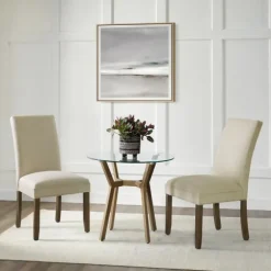Kirkland's Home Dining Chairs-Cianna Cream 2-Pc. Upholstered Dining Chair Set