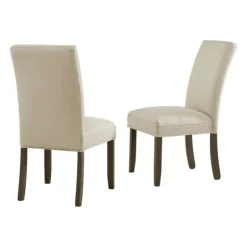 Kirkland's Home Dining Chairs-Cianna Cream 2-Pc. Upholstered Dining Chair Set