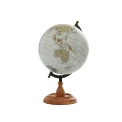Kirkland's Home Statues & Figurines-Classic Ivory Mango Wood Base Globe