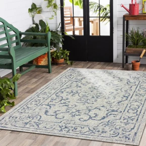 Kirkland's Home Outdoor Rugs-Classicism Sun Shower Outdoor Area Rug, 5X8