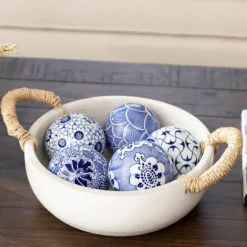 Kirkland's Home Decorative Bowls & Jars-Clay Bowl With Rope Handles