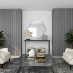 Kirkland's Home Decorative Accents-Clear And Gold Tic Tac Toe Board