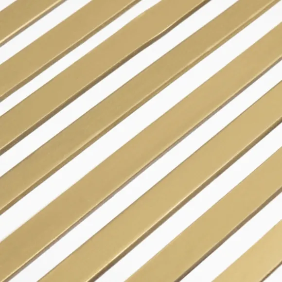 Kirkland's Home Accent & End Tables-Clear Glass Top Metal Base Accent Table