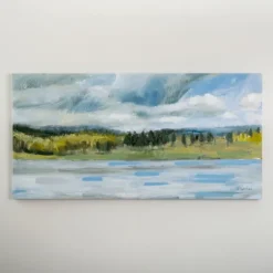 Kirkland's Home Canvas Art-Cloudy Landscape Canvas Art Print