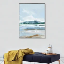 Kirkland's Home Canvas Art-Coastal Mountains I Framed Canvas Art Print