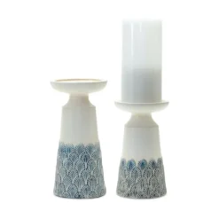 Kirkland's Home Candle Holders-Coastal Scalloped Candle Holders, Set Of 2