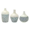 Kirkland's Home Vases-Coastal Scalloped Vases, Set Of 3