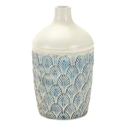 Kirkland's Home Vases-Coastal Scalloped Vases, Set Of 3