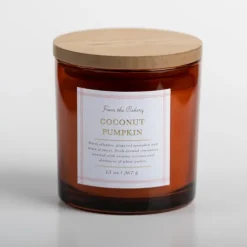 Kirkland's Home Candles-Coconut Pumpkin Triple Wick Jar Candle