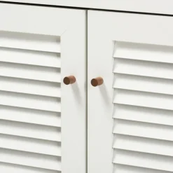 Kirkland's Home Entryway Furniture-Collier Two-Tone Drawer Shoe Storage Cabinet