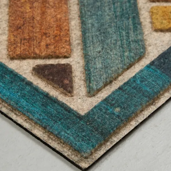 Kirkland's Home Doormats-Color Woodblock Garden Doormat