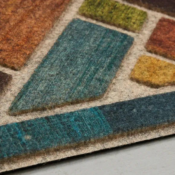 Kirkland's Home Doormats-Color Woodblock Garden Doormat