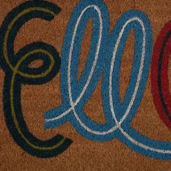 Kirkland's Home Doormats-Colorful Hello Coir Doormat