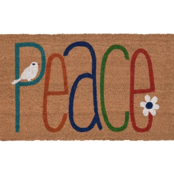 Kirkland's Home Doormats-Colorful Peace Doormat