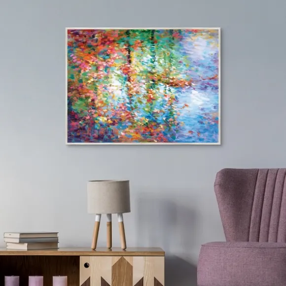 Kirkland's Home Canvas Art-Colorful Reflections I Framed Canvas Art Print