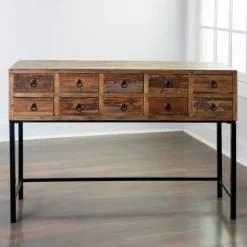 Kirkland's Home Console Tables-Console Table With Keeping Drawers