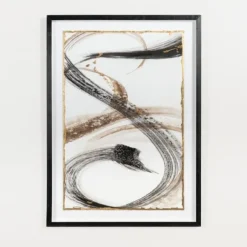 Kirkland's Home Framed Art-Contemporary Neutral Ribbons Framed Art Print