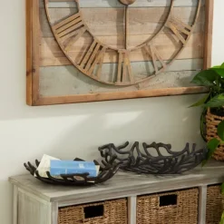 Kirkland's Home Decorative Trays-Coral Reef Oval Trays, Set Of 2