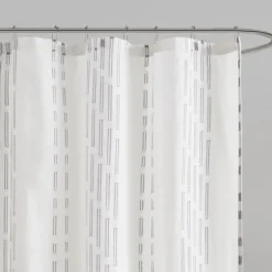 Kirkland's Home Shower Curtains-Cotton Jacquard Shower Curtain