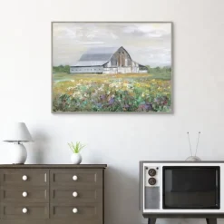 Kirkland's Home Canvas Art-Country Fields Framed Canvas Art Print