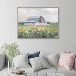 Kirkland's Home Canvas Art-Country Fields Framed Canvas Art Print