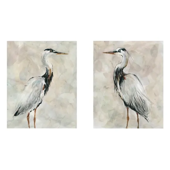 Kirkland's Home Canvas Art-Crane At Dusk Giclee Canvas Art Prints, Set Of 2