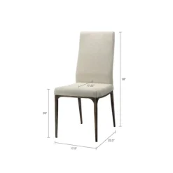 Kirkland's Home Dining Chairs-Cream Bronze Metal Base Dining Chairs, Set Of 2