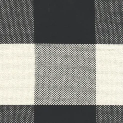 Kirkland's Home Benches & Ottomans-Cream Buffalo Plaid Upholstered Storage Ottoman