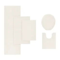 Kirkland's Home Bathroom Rugs-Cream High Pile Marshmallow Bath Mat, 30 In.