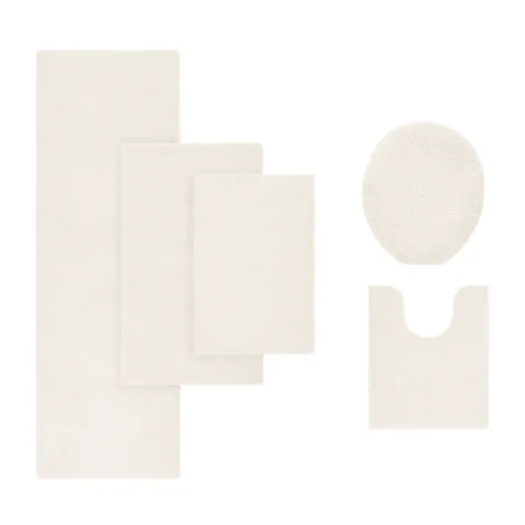 Kirkland's Home Bathroom Rugs-Cream High Pile Marshmallow Bath Mat, 72 In.