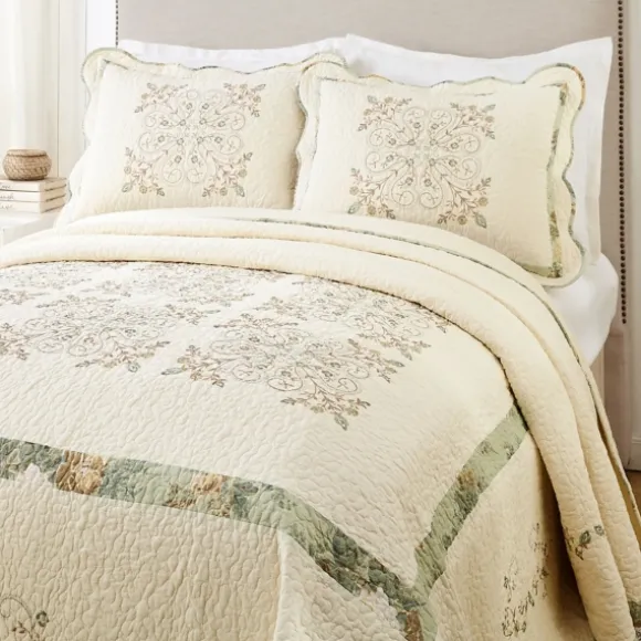Kirkland's Home Bedspreads & Coverlets-Cream Vintage Treasure Queen Bedspread
