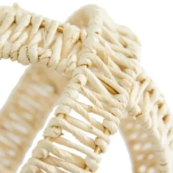 Kirkland's Home Decorative Accents-Cream Woven Decorative Orbs, Set Of 3