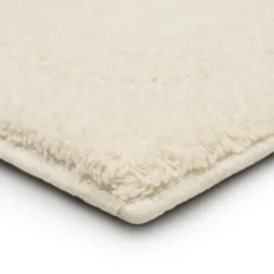Kirkland's Home Bathroom Rugs-Creme Plush Reversible Cotton Bath Mat, 60 In.