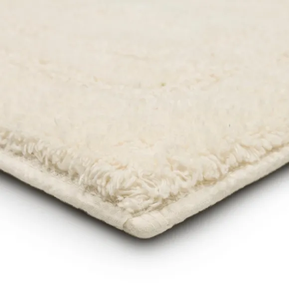 Kirkland's Home Bathroom Rugs-Creme Plush Reversible Cotton Bath Mat, 45 In.