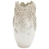 Kirkland's Home Vases-3D Floral Cream Ceramic Vase