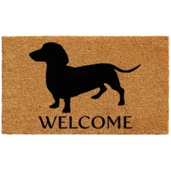 Kirkland's Home Doormats-Dachshund Welcome Doormat