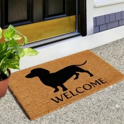 Kirkland's Home Doormats-Dachshund Welcome Doormat