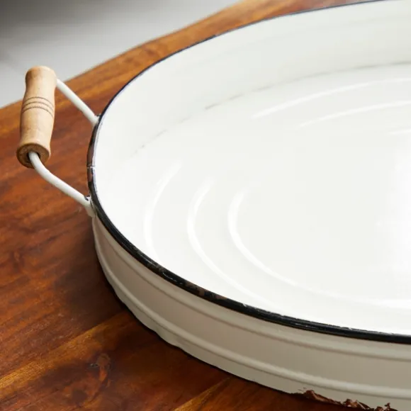 Kirkland's Home Decorative Trays-Daisy Farmhouse 2-Pc. Decorative Tray Set