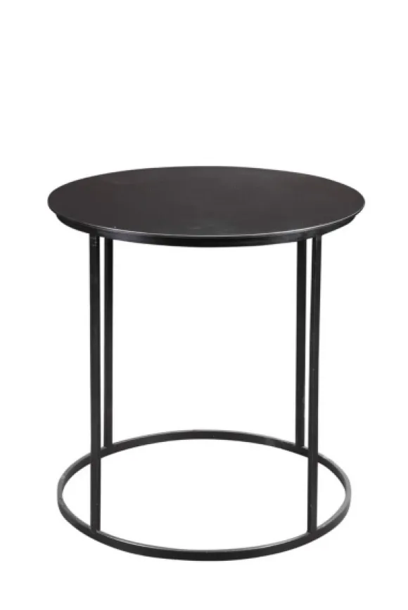 Kirkland's Home Accent & End Tables-Dark Bronze Rounded Metal Accent Table
