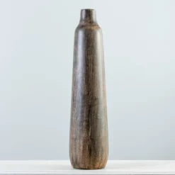 Kirkland's Home Vases-Dark Mango Wood Vase, 23 In.