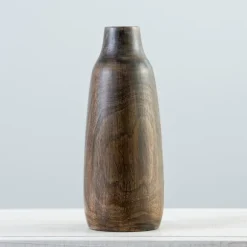 Kirkland's Home Vases-Dark Mango Wood Vase, 12 In.