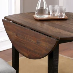 Kirkland's Home Dining Tables-Dark Oak And Walnut 3-Pc. Dining Set