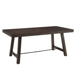 Kirkland's Home Dining Tables-Dark Oak Wood Rustic Dining Table