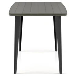 Kirkland's Home Dining Tables-Dark Wood And Metal Dining Table