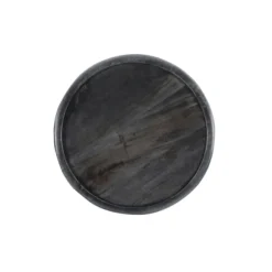 Kirkland's Home Accent & End Tables-Dark Wood Carved Detail Accent Table